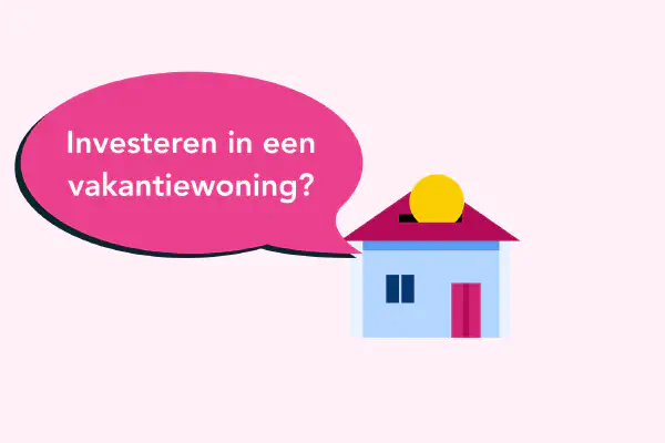 Zonnig vakantiehuis met zwembad, symbool voor investeren in een vakantiewoning.