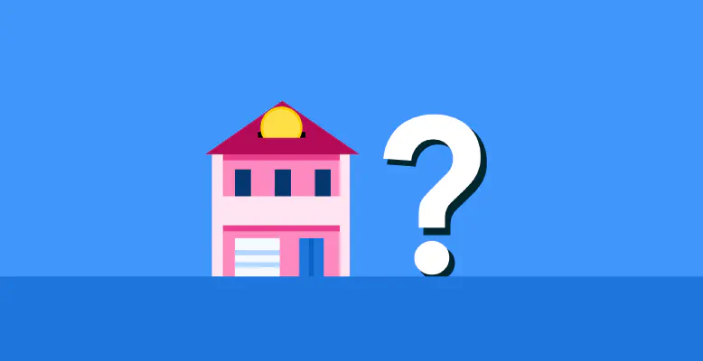 Gestileerde afbeelding die de afkoelende Nederlandse huizenmarkt weergeeft met huizen en grafieken